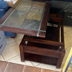 Wooden Tile Coffee Table 