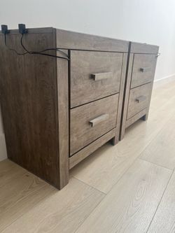 Night stand / Bed side tables with USB charging ports