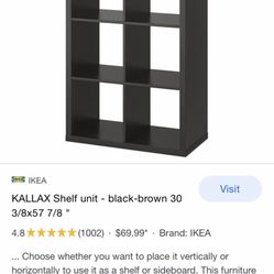 ESPRESSO CUBBIES 8 Cubbies Unit + Espresso Chair