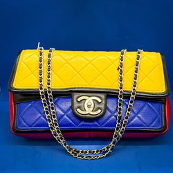 Chanel CC PRIMARY RED BLUE YELLOW QUILTED LEATHER BAG for Sale in Brooklyn,  NY - OfferUp
