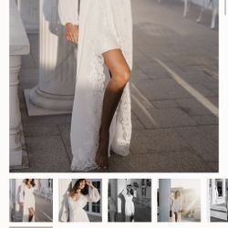New with tags Bridal robe and slippers Le Rose