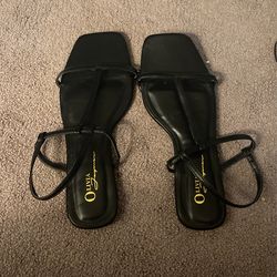 black sandals