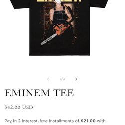 Eminem Large Heavyweight Shirt Faded Black