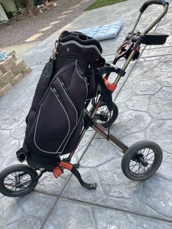 GREAT THREE WHEEL GOLF CART.