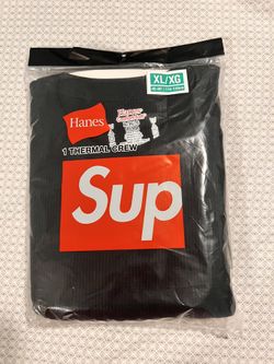 Supreme Hanes Thermal Crew Long Sleeve 