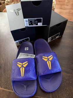 Nike Kobe Offcourt Slide Men's Size’s 9 & 10 Purple University Gold IF2870-500