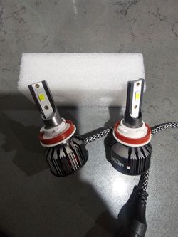 Brighter Clear White H11 Led 6000k With Built In Fan.