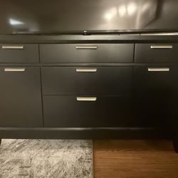 Wooden Dresser Dark Brown 