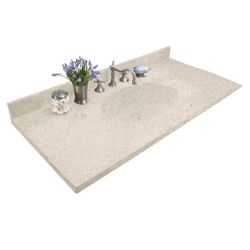 New In Box, Swanstone Single-Bowl Vanity Top 49-in L X 22-in H X 6.125-in H