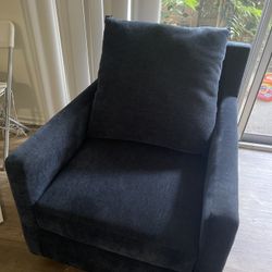 Unique Navy Blue Rocking Single-Seat Sofa 