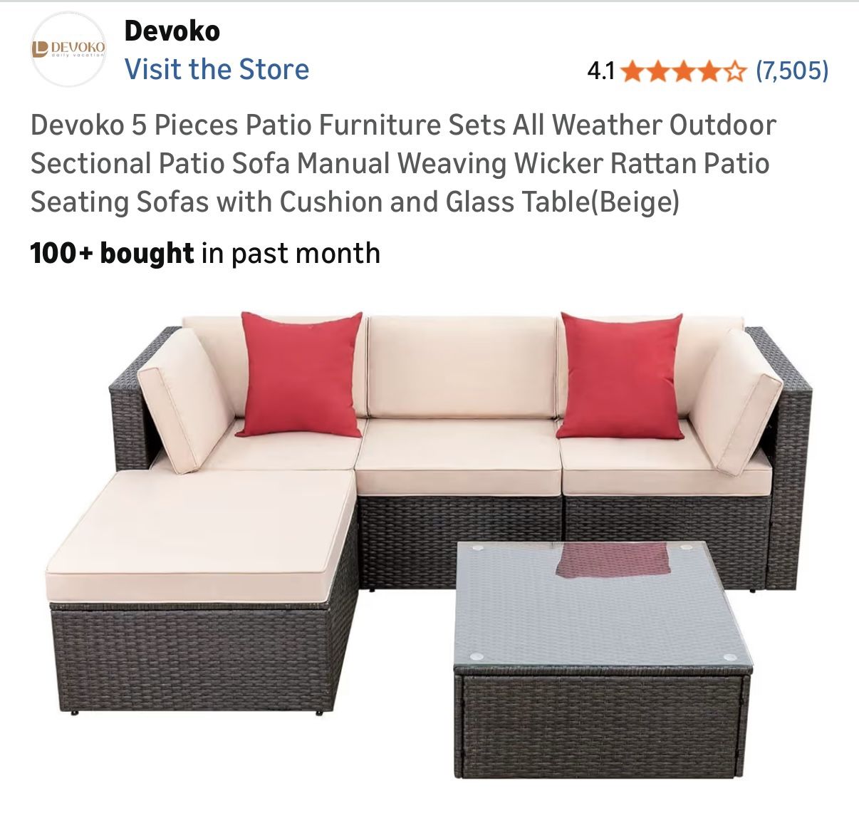 Patio Furniture Sale