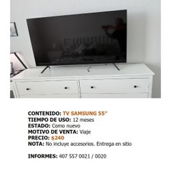 Samsung  TV 55"