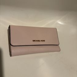Michael Kors Pink Trifold Wallet