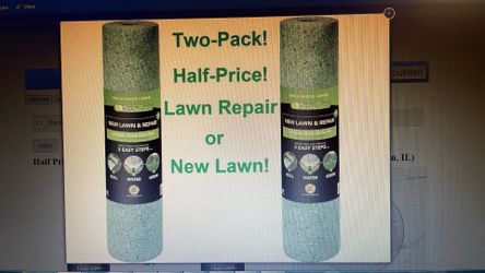 Half Price! 2-Pack! GrowTrax Biodegradable Grass Seed! Repair Your Yard or Make a New One!