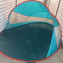 Lakescape UV Protection Sun Shelter Blue Orange Home Bargains