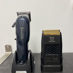 Wahl Senior And Wahl 5 Star Shaver With Charging Stands