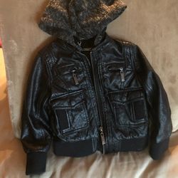 Joy Jou Children Leather Jacket