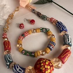 Hand Made Krobo Bead, From Ghana
