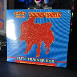 Pokemon TCG: Sword and Shield Elite Trainer Box- Zamazenta, 8 Boosters