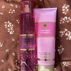 Bath & Body Works Covered In Roses Set