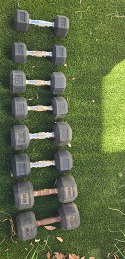 Full dumbell 10-25lbs set