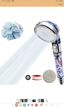 Detachable ionic filter shower head with 3 setting (46)