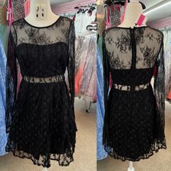 New With Tags Black Long Sleeve Formal/Semi Formal Dress & Homecoming Dress $65