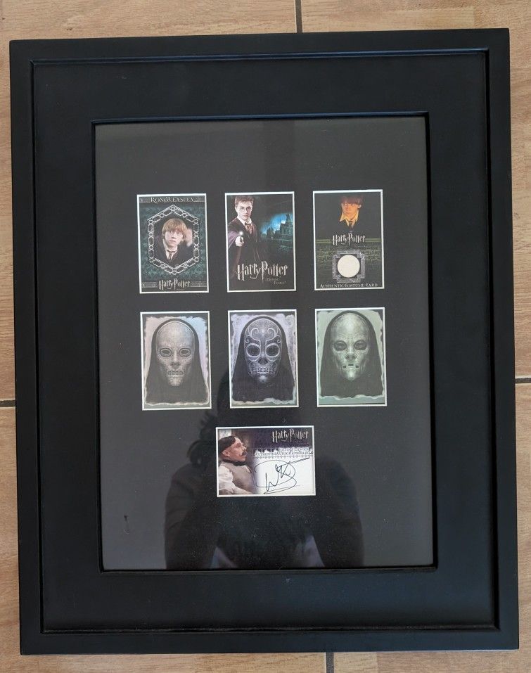 Harry Potter Collectibles Cards - multiple cards framed