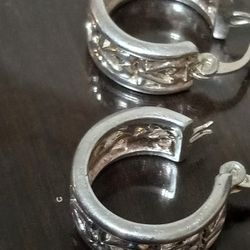 925 STERLING SILVER  HOOP