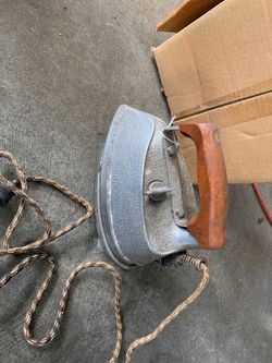 Steam Electric antique iron WORKS!