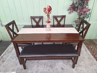 Dinning Table With a bench & 4 chairs