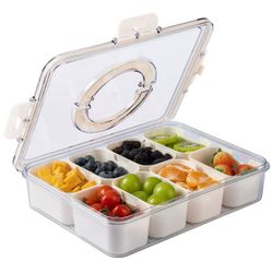  Snackle Box for Kids Lunch Box and Snack Container Cream 1PK