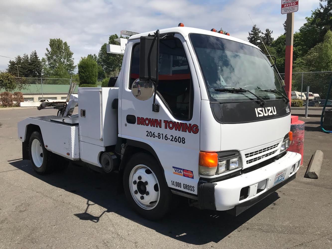 Tow Truck Repo Recovery Self Loader Brown Towing