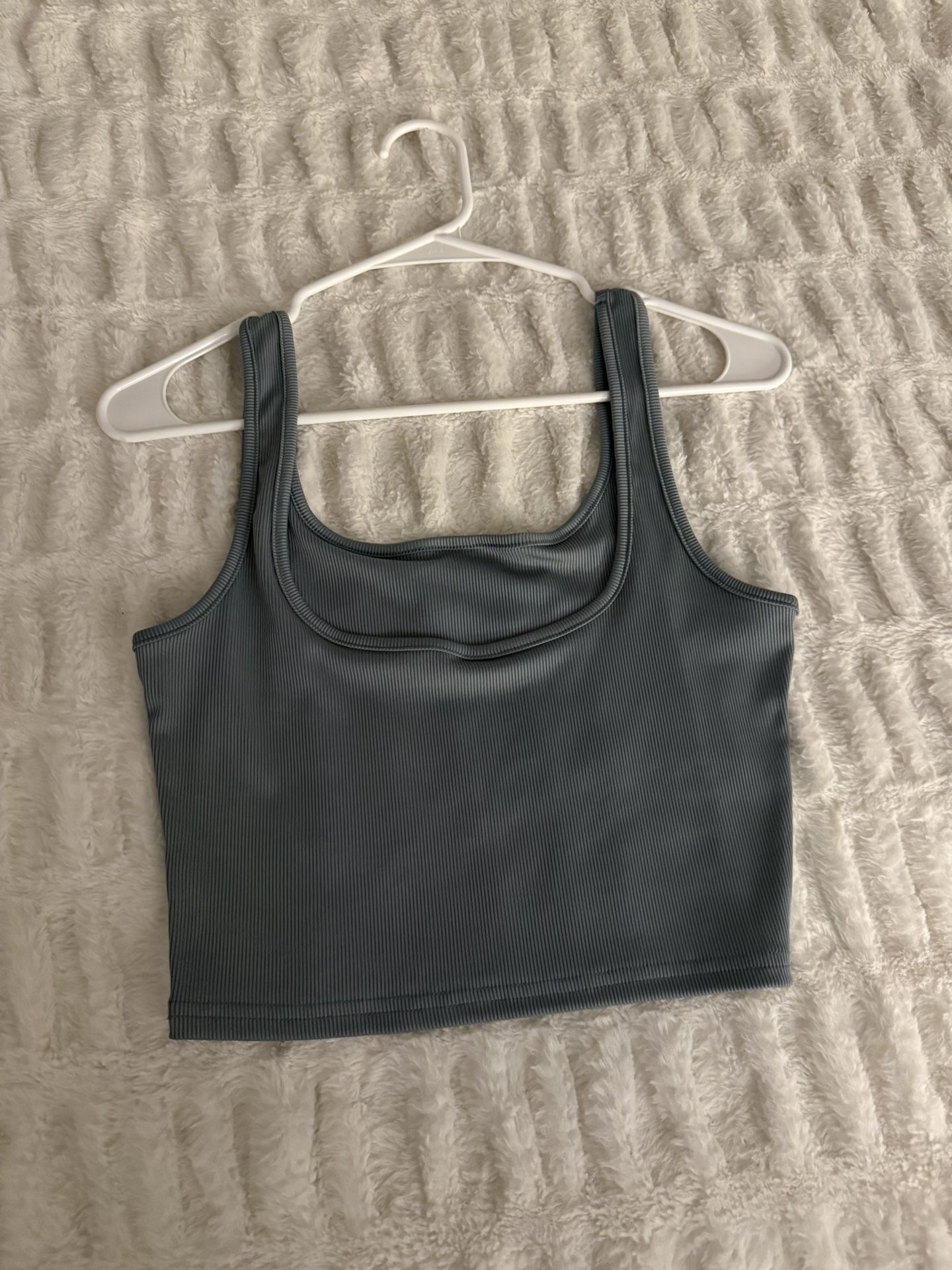 Blue Cropped Tank- Large
