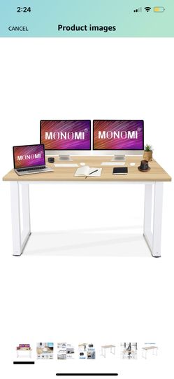 Computer Desk 48'' Study Writing Table for Home Office,Modern Simple Style Office Desk Sturdy PC Laptop Desk