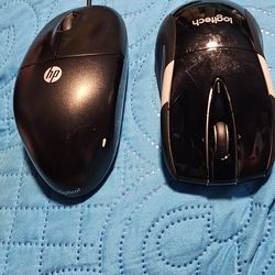 2 computer mouse 1 wireless 2nd power cord