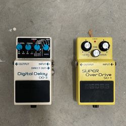 Digital Delay Pedal DD-3 And Super Overdrive SD-1
