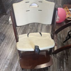 Abiie Beyond Junior Wooden High Chair with Tray