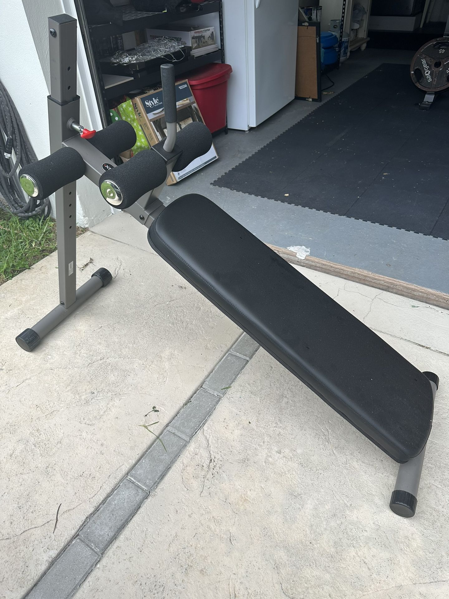 Xmark fitness reliable 12 position adjustable ab bench