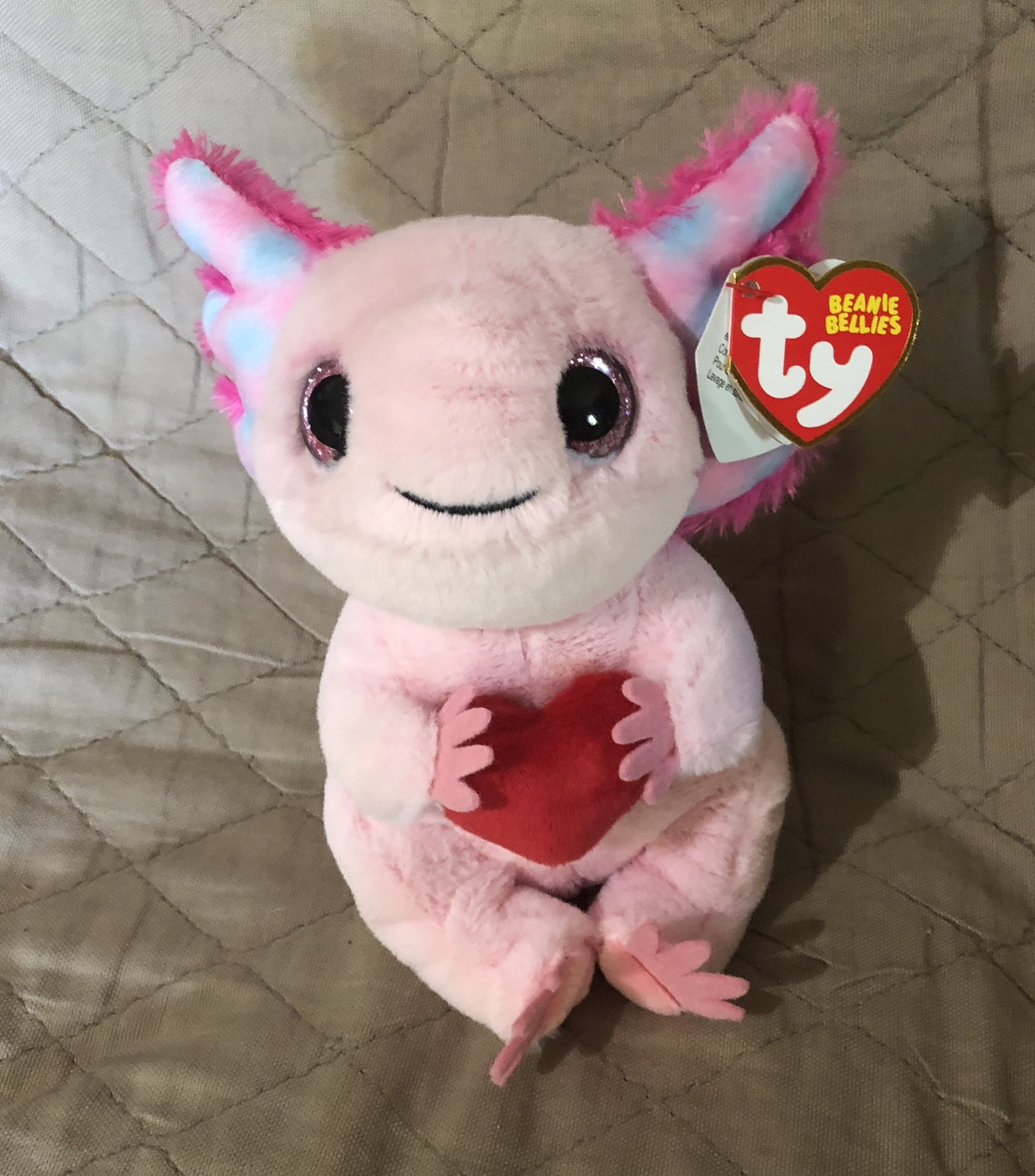 New With Tags Ty Beanie Bellies - Axolotl Locky