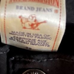 It’s Very Good Jeans From TRUE Religion The Size Is 29 The Color Is Black It’s For Woman’s 
