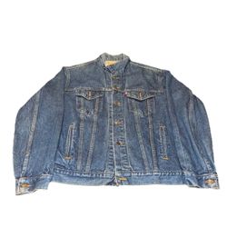 Vintage Levis Jacket Mens 71(contact info removed) Type 3 Trucker Denim Jacket USA Size 46L