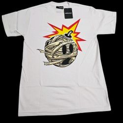 THE HUNDREDS X BLUE THE GREAT MUMMIFIED ADAM T-SHIRT WHITE SIZE SMALL NEW