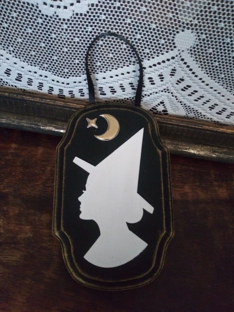 Witchy Halloween tree ornament