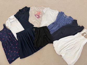 girls size 10 clothing bundle lot summer short sleeve tops dresses skirt shorts casual fancy school