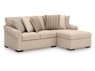 LadyMae Twill 2-Piece Sectional with Chaise