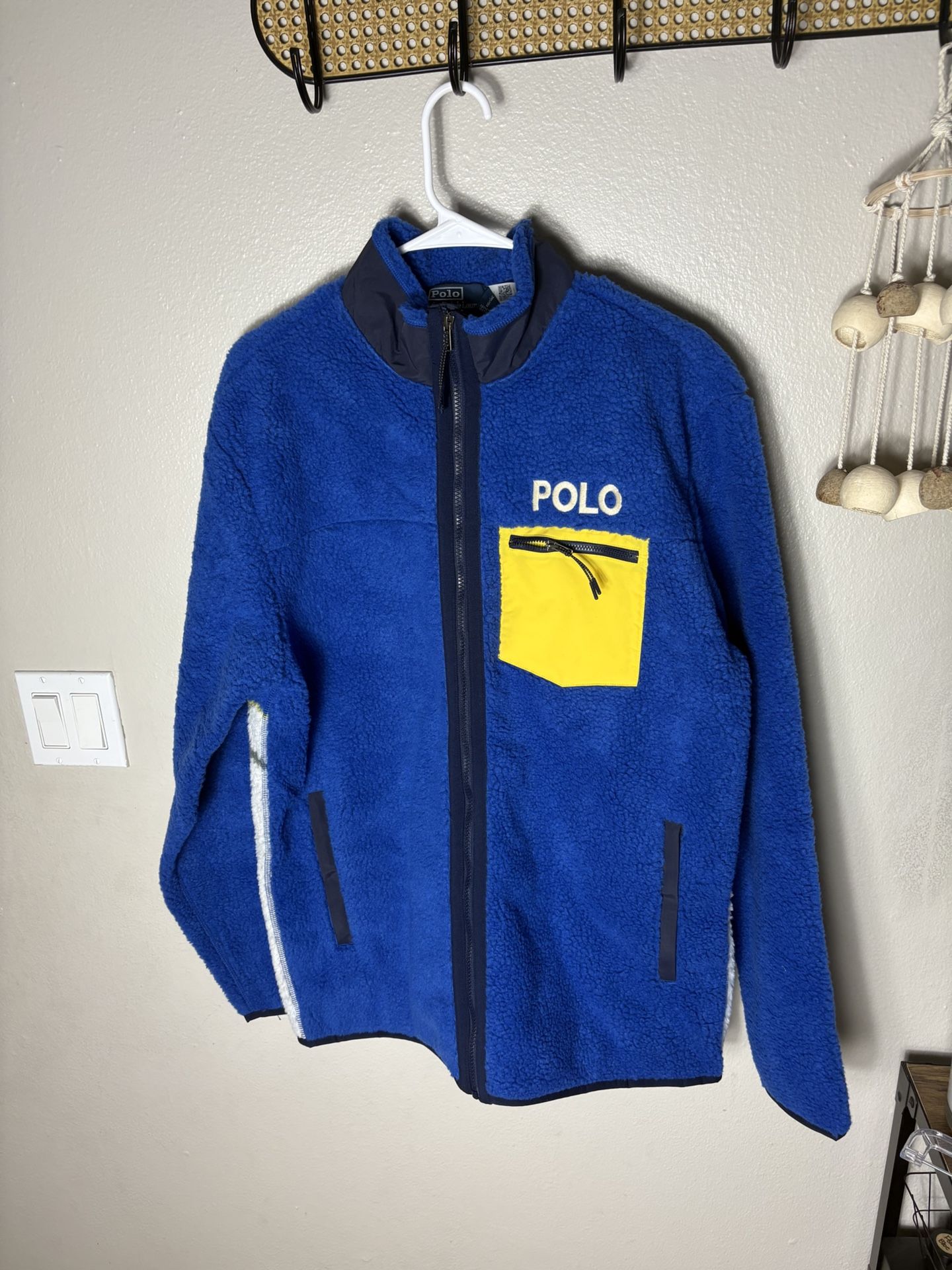 Polo Ralph Lauren P Wing Snowbeach Stadium 1992 SKI Sherpa Fleece Men’s M-Tall