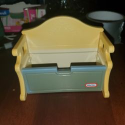 Vintage Little Tikes Dollhouse Bench Seat/Toy Box