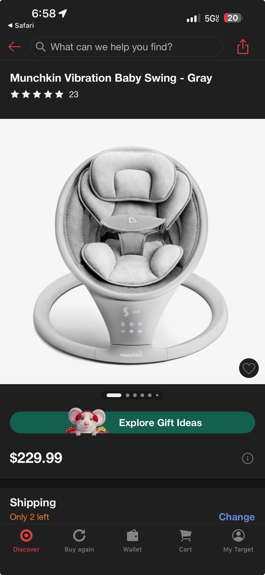 Munchkin Swing Balancoire