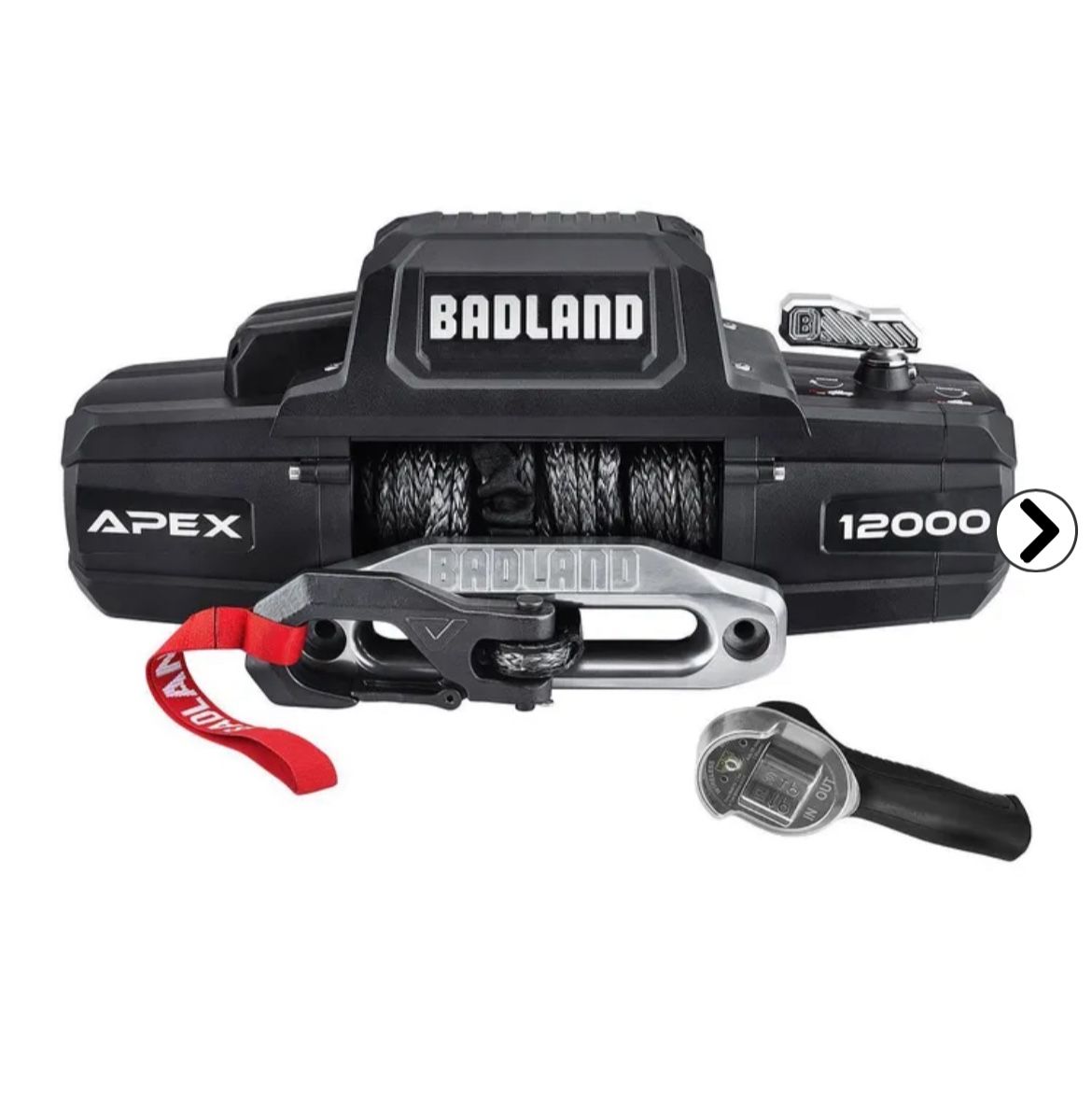 BADLAND APEX 12,000 lb. Winch with Synthetic Rope and Wireless Remote